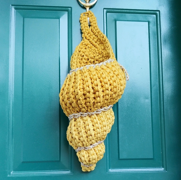 Hand Crafted Other - Hand Crocheted Spiral Shell Basket